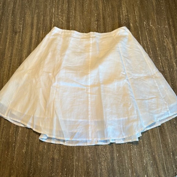 Theory White Linen Skirt - Picture 6 of 6
